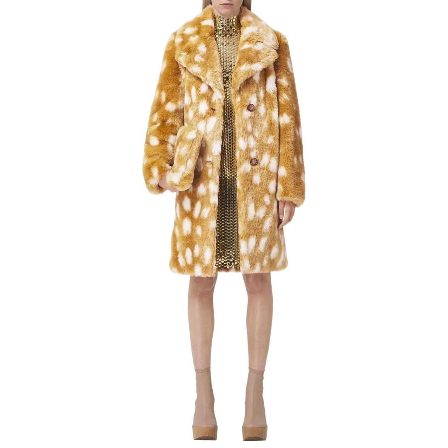 Burberry faux store fur coat